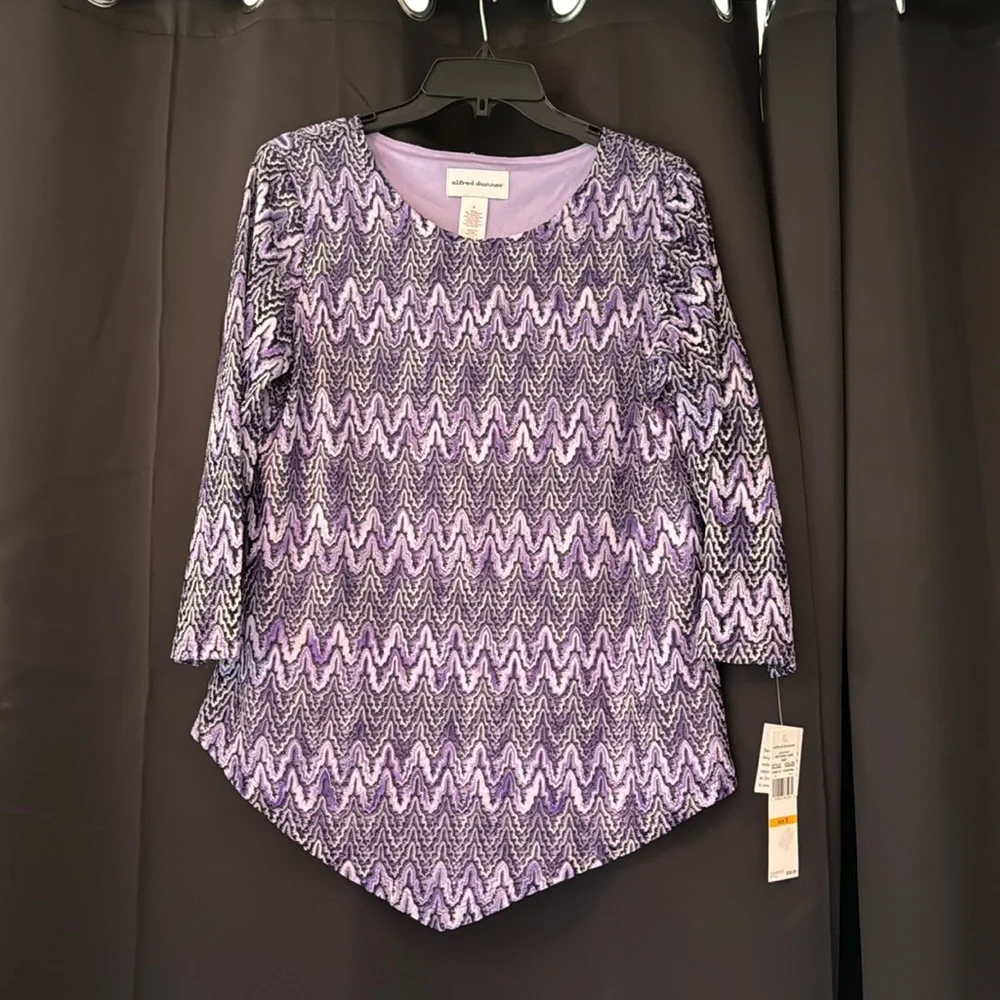NWT Alfred dunner 3/4 top